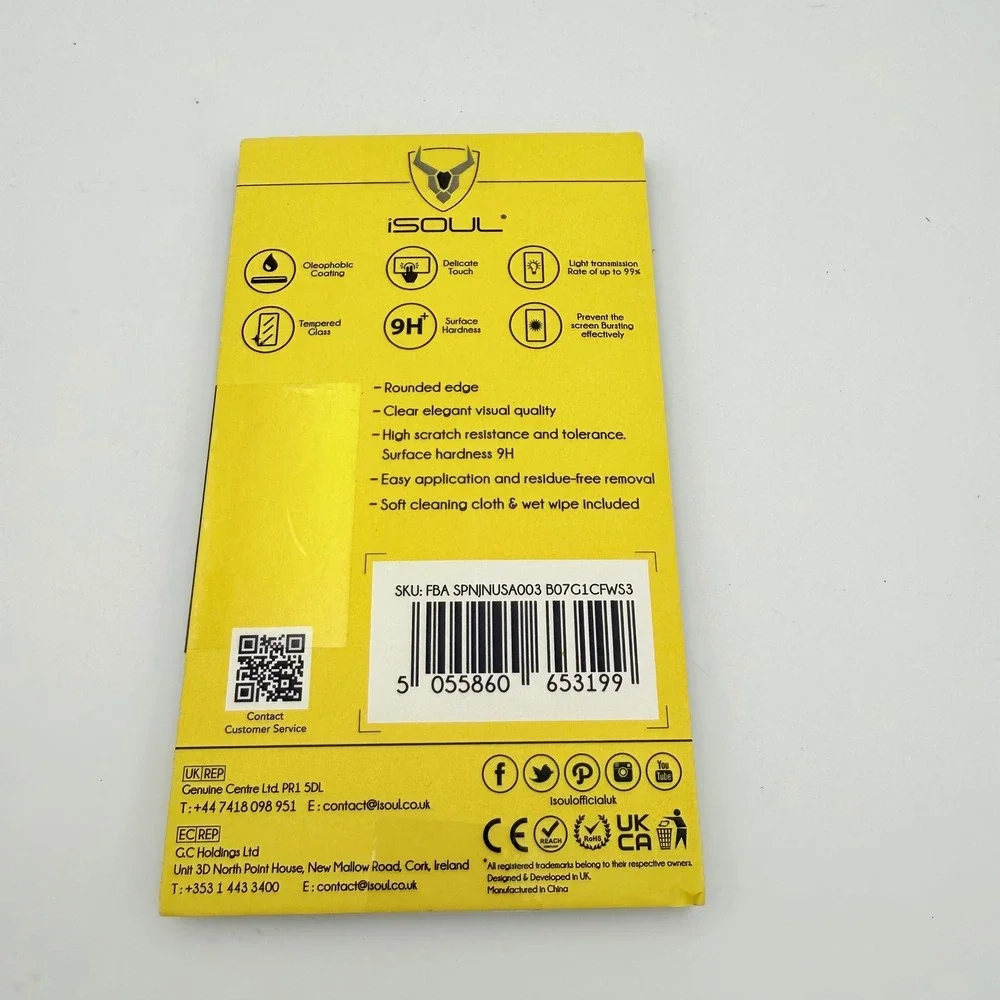 iSOUL Glass Pro Screen Protector For iPhone 6 6S 7 8 SE‎ 2020 4PK High Clarity